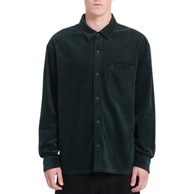 VOLCOM FOSTERED II CORD LS SHIRT SCARAB