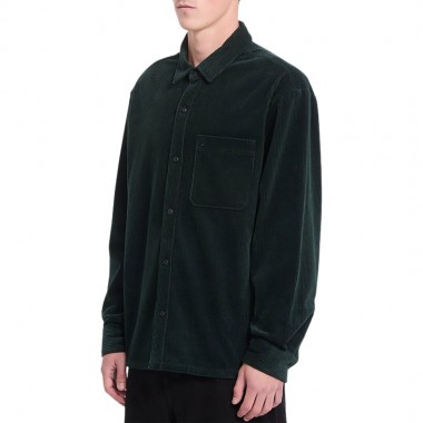 VOLCOM FOSTERED II CORD LS SHIRT SCARAB