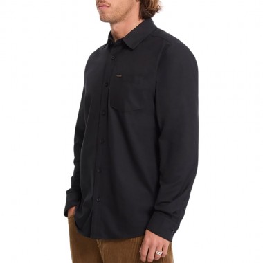 VOLCOM VEECO OXFORD LS SHIRT BLACK