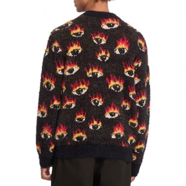 VOLCOM OZZY EYES SWEATER BLACK
