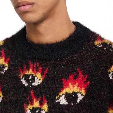 VOLCOM OZZY EYES SWEATER BLACK