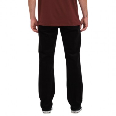VOLCOM SOLVER 5 POCKET CORDUROY PANTS BLACK