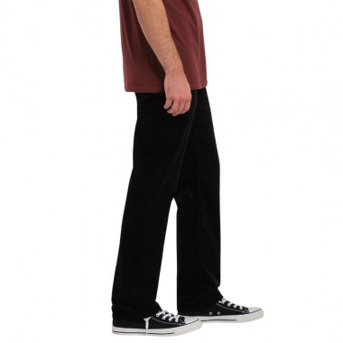 VOLCOM SOLVER 5 POCKET CORDUROY PANTS BLACK