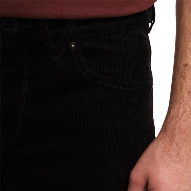 VOLCOM SOLVER 5 POCKET CORDUROY PANTS BLACK