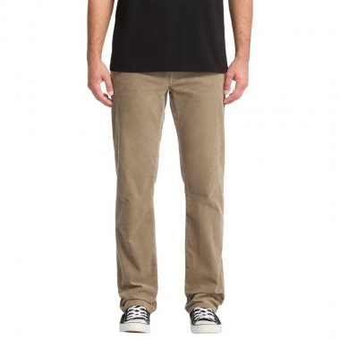 VOLCOM SOLVER 5 POCKET CORDUROY PANTS BRINDLE