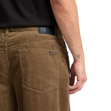 VOLCOM BILLOW TAPERED CORDUROY PANTS ERMINE