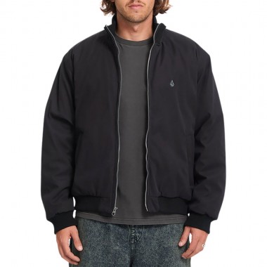 VOLCOM DAMERMAN BOMBER JACKET BLACK