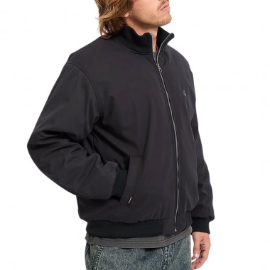 VOLCOM DAMERMAN BOMBER JACKET BLACK