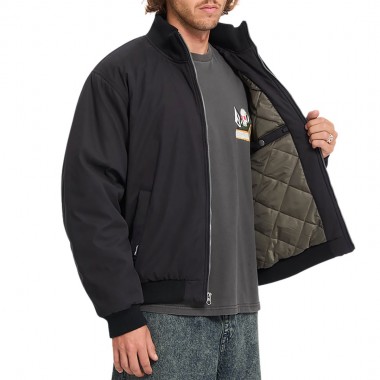 VOLCOM DAMERMAN BOMBER JACKET BLACK