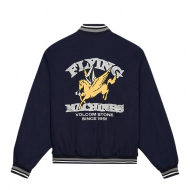 VOLCOM FLYING MACHINES BOMBER JACKET NAVY