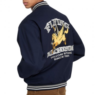 VOLCOM FLYING MACHINES BOMBER JACKET NAVY