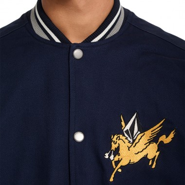 VOLCOM FLYING MACHINES BOMBER JACKET NAVY