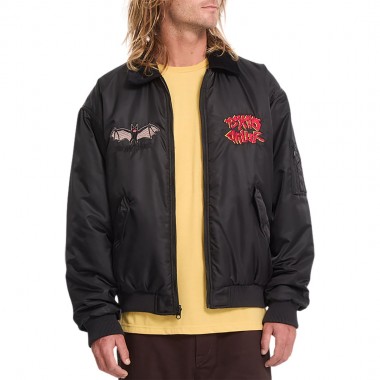 VOLCOM OZZY REVERSIBLE BOMBER JACKET BLACK