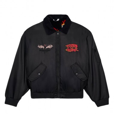 VOLCOM OZZY REVERSIBLE BOMBER JACKET BLACK