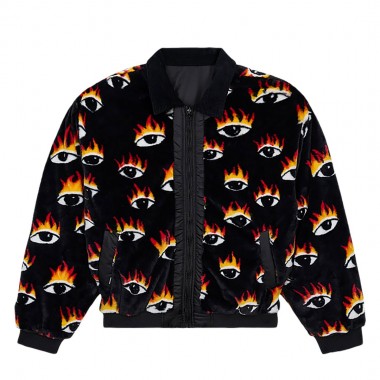 VOLCOM OZZY REVERSIBLE BOMBER JACKET BLACK
