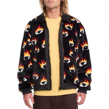 VOLCOM OZZY REVERSIBLE BOMBER JACKET BLACK