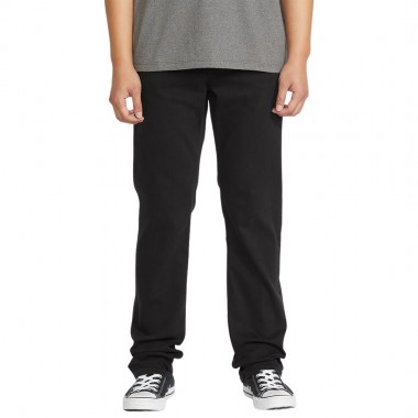 VOLCOM SOLVER DENIM PANTS BLACK OUT