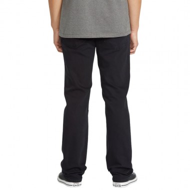 VOLCOM SOLVER DENIM PANTS BLACK OUT