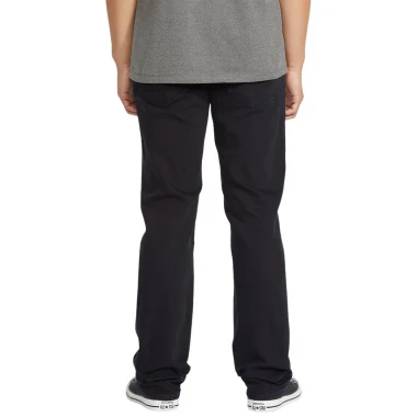 VOLCOM SOLVER DENIM PANTS BLACK OUT