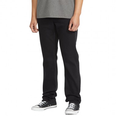 VOLCOM SOLVER DENIM PANTS BLACK OUT