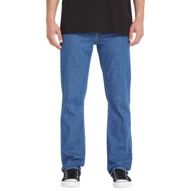 VOLCOM SOLVER DENIM PANTS BLUE