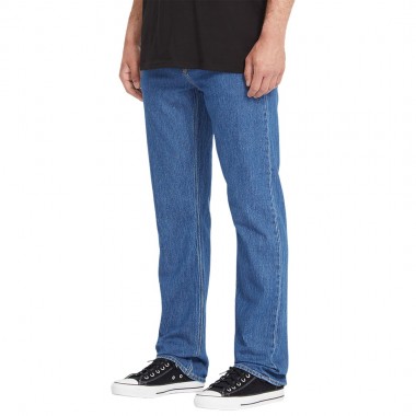 VOLCOM SOLVER DENIM PANTS BLUE