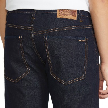VOLCOM SOLVER DENIM PANTS RINSE
