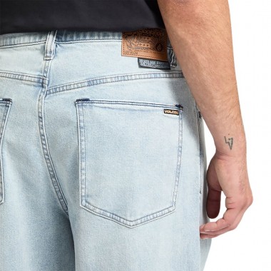 VOLCOM BILLOW DENIM PANTS DESERT DIRT INDIGO