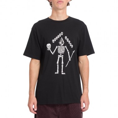 VOLCOM FELIX SKULL T-SHIRT BLACK