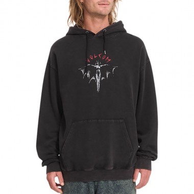 VOLCOM WRONG ANGEL HOODIE LIGHT ACID BLACK