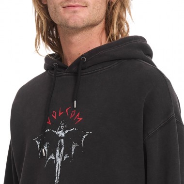 VOLCOM WRONG ANGEL HOODIE LIGHT ACID BLACK