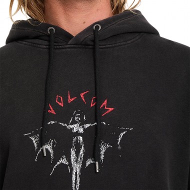 VOLCOM WRONG ANGEL HOODIE LIGHT ACID BLACK