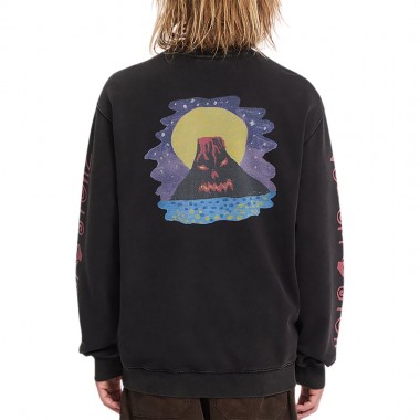 VOLCOM OZZY SWEATSHIRT LIGHT ACID BLACK