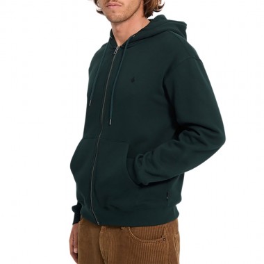 VOLCOM SINGLE STONE ZIP HOODIE SCARAB