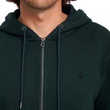 VOLCOM SINGLE STONE ZIP HOODIE SCARAB