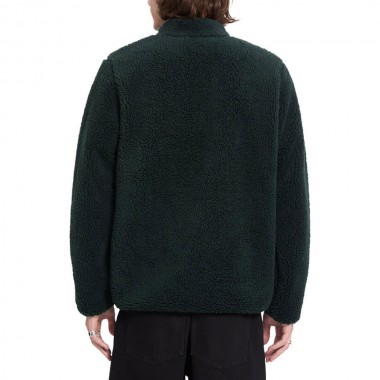 VOLCOM MUZZER FUZZAR SHERPA ZIP FLEECE SCARAB