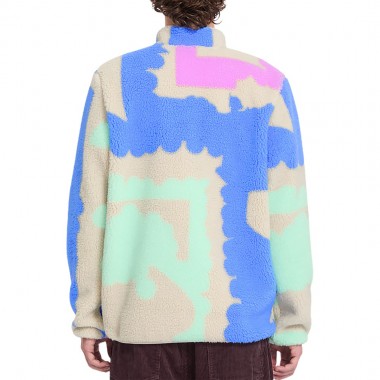 VOLCOM CARRAU FUZZAR ZIP SHERPA JACKET MULTI