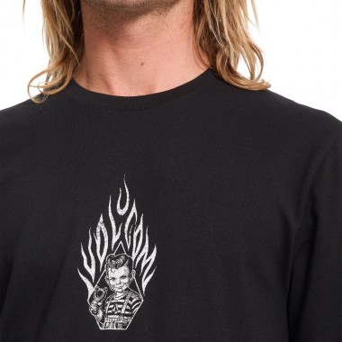 VOLCOM FIRECAR T-SHIRT BLACK