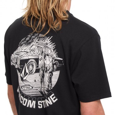 VOLCOM FIRECAR T-SHIRT BLACK
