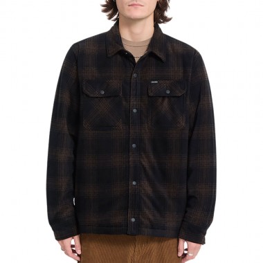 VOLCOM BOWERED II FLEECE LS SHIRT CACAO