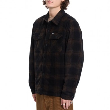 VOLCOM BOWERED II FLEECE LS SHIRT CACAO