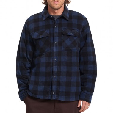 VOLCOM BOWERED II FLEECE LS SHIRT MARINE