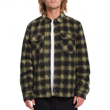 VOLCOM BOWERED II FLEECE LS SHIRT MUSTARD