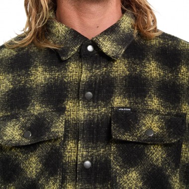 VOLCOM BOWERED II FLEECE LS SHIRT MUSTARD