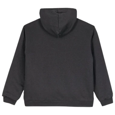 VOLCOM SINGLE STONE LINED ZIP HOODIE HEATHER BLACK