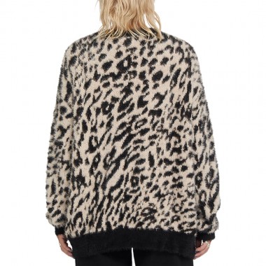 VOLCOM TIGARDI W CARDIGAN ANIMAL PRINT