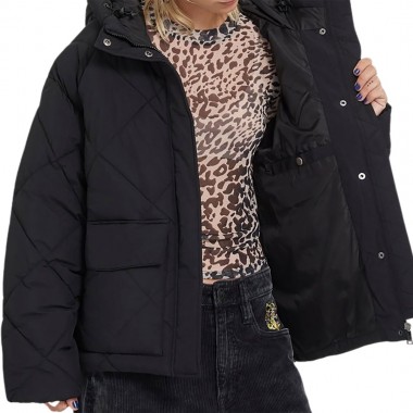 VOLCOM OUT OF BOXY W PUFF JACKET BLACK