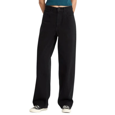 VOLCOM WEELLOW II W DENIM PANTS BLACK