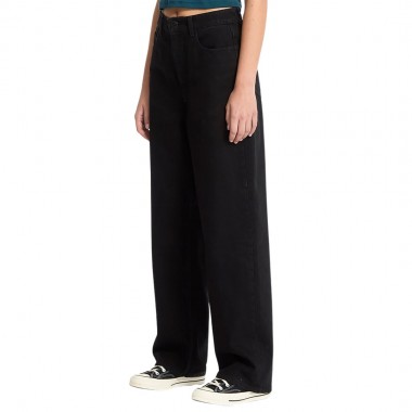 VOLCOM WEELLOW II W DENIM PANTS BLACK