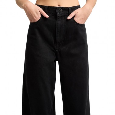 VOLCOM WEELLOW II W DENIM PANTS BLACK